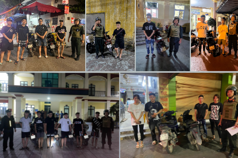 Phòng Cảnh sát cơ động: Xử lý 8 thanh thiếu niên và 1 nhóm vi phạm TTATGT đêm 31.5